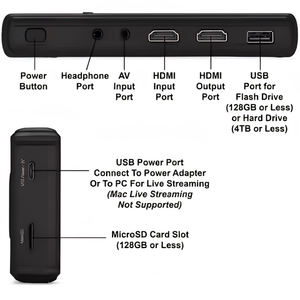 Carte de capture vidéo HDMI 4K avec enregistrement audio-vidéo 1080P 60FPS, convertisseur RCA AV S-Video vers USB pour VHS, magnétoscope, jeux et streaming - Product Image 3
