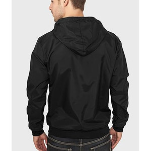 Custom Fashion <b>Men's</b> Winter Plus Size Waterproof Windproof Hooded Polyester/Cotton Patchwork Windbreaker <b>Jacket</b> 2026 New Design - Product Image 5