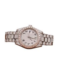 Reloj de Lujo con Diamantes Moissanite Vvs, Estilo Hip Hop, Correa de Acero, Reloj Perfecto para Hombre - Product Image 1