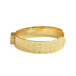 กำไลข้อมือไข่มุกธรรมชาติ24K ชุบทองเรขาคณิตคลาสสิกกำไลข้อมือทองเหลือง - Product Image 4