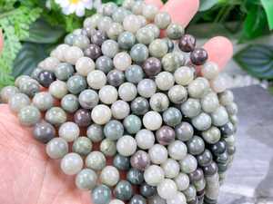 Natural Green Rabbit Hair Quartz Beads Smooth Round Gemstone Crystal 4mm 6mm 8mm 10mm Jewelry Making <b>Bracelet</b> DIY - Product Image 3
