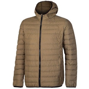 Veste d'hiver pour homme en polyester épais de haute qualité, avec logo personnalisé, en toile respirante, imperméable, rembourrée de coton chaud - Product Image 3