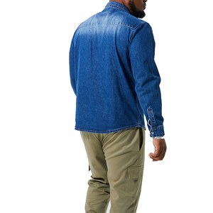 เสื้อเชิ้ตเดนิมซาตินผ้าฝ้าย 100% ระบายอากาศดีไซน์มืออาชีพสำหรับผู้ชาย ราคาดีที่สุด คุณภาพสูง ไซส์ใหญ่ สไตล์ลำลอง สำหรับฤดูใบไม้ผลิ - Product Image 2