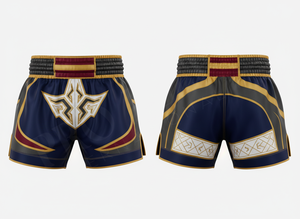 Shorts de Muay Thai personnalisés à faible MOQ avec broderie, en satin polyester, pour le kickboxing, le MMA, le Jiu Jitsu, le karaté, OEM ODM pour hommes - Product Image 2