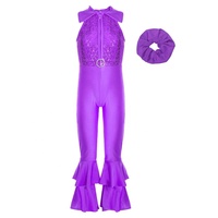 Ensemble de vêtements de danse pour enfants de 6 à 14 ans Vêtements de gymnastique pour filles Costume de danse moderne à paillettes pour enfants Justaucorps Vêtements de performance pour enfants