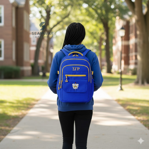 Mochila Sigma Gamma Rho Sorority, elegante mochila de Cordura duradera, mochila de gran capacidad, mochila informal de viaje para mujer - Product Image 4