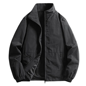 Wholesale Unisex Bomber Jacket Hooded <b>Thick</b> Vintage Waterproof Zipper Casual Sportswear Breathable Windproof <b>Coat</b> <b>Winter</b> Front - Product Image 5