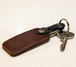 Porte-clés multifonctionnel, design simple et personnalisé, 2 pièces, cadeau promotionnel, porte-clés en cuir vierge - Product Image 5