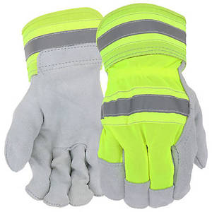 ถุงมือทำงานหนังวัวแท้แบบกำหนดเอง ราคาถูก ปลายแขนตรง 12 นิ้ว กันลื่น ทนทาน ด้านหลังบุผ้าฝ้าย - Product Image 4