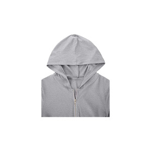 Women’s Bodycon <b>Crop</b> Hoodie Jacket Ribbed Fabric <b>Zip</b>-<b>Up</b> Long Sleeve Chic Casual Top for women - Product Image 4