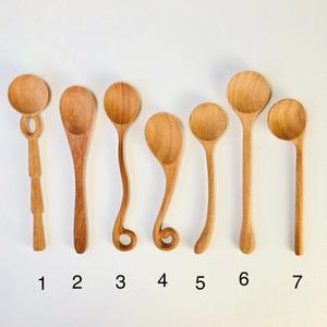 Cuchara de Té de Madera Ligera, Cuchara para Café, Té y Azúcar de Madera Natural, Utensilio de Cocina Ecológico - Product Image 3