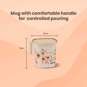 Juego de Cubos de Plástico para Baño, Cubo y Taza de 25 Litros y 1.5 Litros, Juego de 2 Accesorios de Baño, Color Blanco - Product Image 3