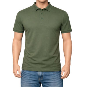 Polo décontracté pour homme, coupe classique, avec logo personnalisé, coton piqué de haute qualité, manches courtes, couleur unie. - Product Image 1