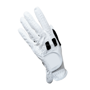 Guante de Golf de mano izquierda con logotipo personalizado de alta calidad, cuero sintético transpirable, PU, hecho para hombres y mujeres, equipo deportivo Cabretta de Indonesia - Product Image 2