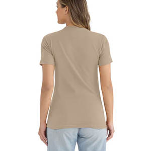T-shirts en jersey de coton et polyester peigné de qualité supérieure, coupe ajustée, col ras du cou, couleur unie noire, taille L, marque privée, qualité supérieure - Product Image 6