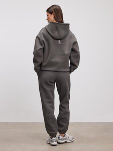 Women <b>Plus</b> <b>Size</b> Cotton Fleece Tracksuit Solid Color Pullover Sweatshirt <b>Trouser</b> Set Lightweight Casual Winter Wear 2026 - Product Image 2