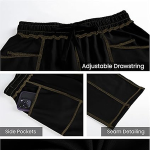 Pantalones de chándal holgados y cómodos de algodón 100% para mujer, estilo barrel, con cintura elástica y bolsillos, joggers de frente plano para primavera - Product Image 5