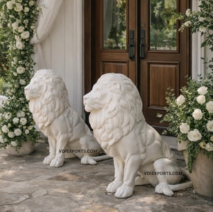 Sculpture de lion Royal Mufasa – Décoration d'entrée de luxe pour mariages indiens et événements haut de gamme - Product Image 3