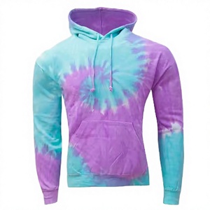 <b>Men's</b> Tie-Dye Hooded Sweatshirt Regular Fit Casual Knitted Long Sleeve With Pocket Spring Wear hooded zipper sweatshirt Solid - Product Image 5