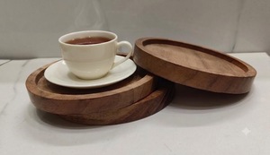 Posavasos de madera hechos a mano, reutilizables y resistentes al calor para comedor y oficina al mejor precio - Product Image 3