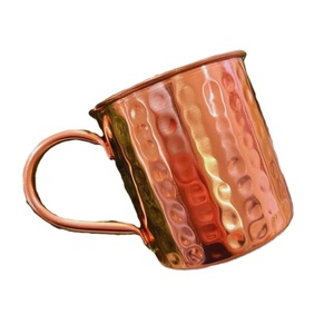 Copper <b>Mug</b> Cup With Hammered Finish And Handle For Drink Serving Home Barware <b>Vintage</b> Style New Desgin Copper <b>Mug</b> - Product Image 1