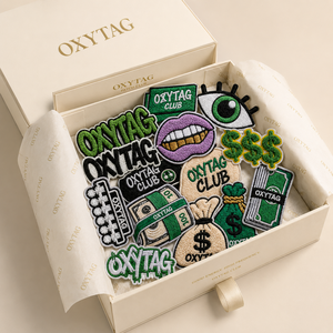 Oxytag Embroidered <b>Patch</b> Set Money Eye Lips Design <b>Sew</b>-<b>On</b> Applique <b>Patches</b> for Hoodie Customization Wholesale Rate OEM - Product Image 2