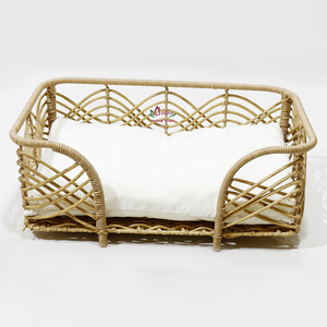 Handmade Metal & <b>Plastic</b> Cat <b>Bed</b> Cave & <b>Dog</b> Sofa Eco-Friendly Indoor Use with Removable Cover - Product Image 2