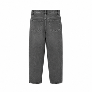 Pantalones Vaqueros de Mezclilla Lavados a la Piedra de Cintura Alta y Pierna Recta para Hombre, Pantalones Casuales de Algodón - Product Image 5