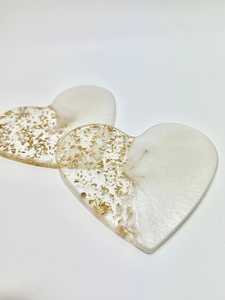 Sous-verres en résine époxy faits à la main avec incrustation de feuilles d'or pour la Saint-Valentin, la fête des mères et la décoration de Pâques - Product Image 4