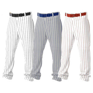 Vêtements de sport de bonne qualité, pantalon de baseball de haute qualité, couleur rouge, blanc, bleu avec des lignes rouges, baseball, softball, longueur intégrale - Product Image 1