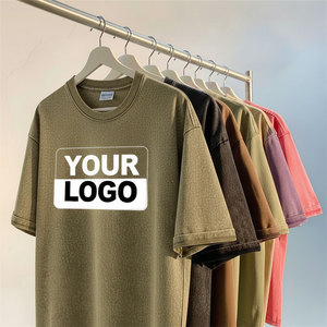 Top Seller Men's Premium Regular Fit Short Sleeve T-<b>Shirt</b> <b>100</b>% Cotton Solid Color Woven Fabric Casual Breathable - Product Image 4