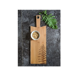 Tabla de cortar de madera premium para cocina, tabla de cortar de madera maciza, apta para alimentos, para carne, verduras, pan, queso y frutas - Product Image 6