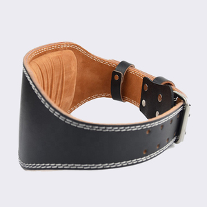 Adjustable & Durable Leather Gym Belt with Buckle Closure <b>Strong</b> Power Lifting Equipment for Home Gym Training Customizable Log - Product Image 4