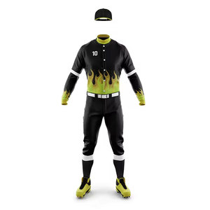 Uniforme de Béisbol de la Mejor Calidad con Logotipo Personalizado Impreso en Color Sólido, Nombre del Equipo, Número, Transpirable y que Absorbe la Humedad - Product Image 2
