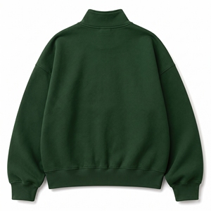 <b>Women's</b> <b>Quarter</b>-<b>Zip</b> Pullover Hoodie 100% Cotton Knitted Fleece Stand Collar Printed Custom Letter Eco-Friendly Breathable Winter - Product Image 2