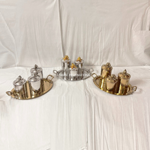 Luxury Countertop Gold Canister Set with Hammered Exterior High Quality Storage Spice <b>Jars</b> For Modern Home Kitchen and Gift Use - Product Image 6