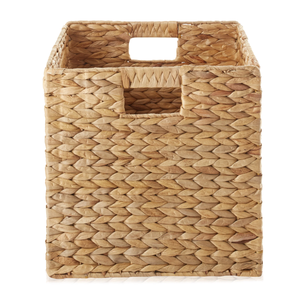 Artex HaiNam Natural Rattan Storage <b>Basket</b> <b>Square</b> With Handles Rustic Multi-Purpose Organizer For Neatening And Storage - Product Image 2