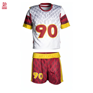 Uniforme de lacrosse personnalisé, durable, coupe-vent, respirant, à manches courtes, 100% polyester, imprimé par sublimation, couleur unie, vente en gros pour hommes - Product Image 2