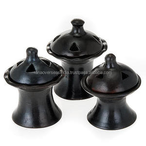 Juego de 3 Quemadores de Incienso de Latón, Aromas de Sándalo y Jazmín para Primavera, Verano y Otoño, Diseño Exclusivo Hecho a Mano - Product Image 3
