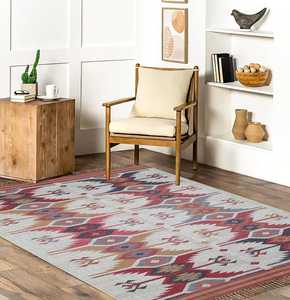 Alfombras Antideslizantes Tejidas a Mano de Yute y Lana para Sala de Estar y Dormitorio - Product Image 1