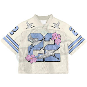 Maillots de football vintage personnalisés avec logo pour team building, coupe courte, imprimé lettres, en mesh, style boxy, pour activités extérieures - Product Image 3