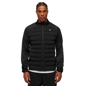 Chaqueta Híbrida Acolchada Negra para Hombre, Corte Ajustado, Ligera, Deportiva, para Entrenamiento de Invierno, Informal, para Actividades al Aire Libre - Product Image 1