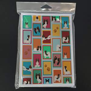 Whimsical A7 Tricolor Papillon Tarjetas de notas en blanco Paquete de 8 con sobres Tarjetas de felicitación de tamaño 5x7 - Product Image 3