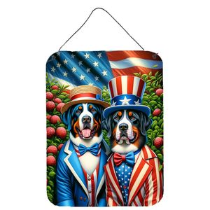 All American Greater for Swiss Mountain Dog Porte murale Imprimés multicolores 12x16 Panneau métallique en aluminium pour cuisine Salle de bain - Product Image 1
