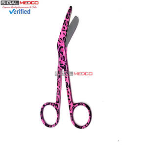 Ciseaux à pansements Lister pour infirmières, médecins et techniciens médicaux, manuels, 5,5 pouces (14 cm), en acier inoxydable de qualité supérieure, certifiés CE, chirurgicaux - Product Image 3