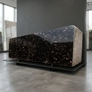 Losas de Granito Marrón Fuego de Primera Calidad, Piedra Natural para Encimeras de Cocina, Pisos, Revestimiento de Paredes e Interiores, Más Vendidas - Product Image 2