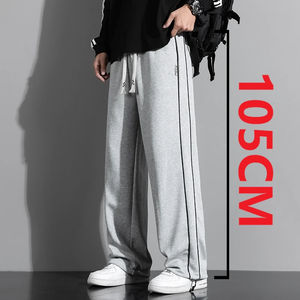 กางเกงลำลองเอวยางยืดทรงตรงขายาวพิเศษ 115 ซม. ไซส์ใหญ่ สำหรับผู้ชายสูง 190 ซม. คอลเลคชั่นใหม่ ฤดูใบไม้ร่วง/ฤดูร้อน - Product Image 4