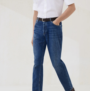 Pantalones vaqueros holgados de estilo logotipo personalizado 2025 para hombres y mujeres de gran tamaño de cintura media ajuste informal diario moda urbana - Product Image 2