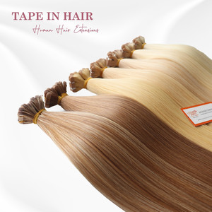 100% Remy Vierge Cheveux Humains Droite Double Dessiné Peau Pu Mince Extensions de Cheveux Bande dans Slim Pu Tape dans les Extensions de Cheveux Invisible - Product Image 6