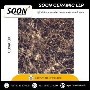 Carreaux muraux en porcelaine effet marbre Xandra Web, finition brillante, 600x600mm, 20mm, texture imitation pierre, utilisation intérieure, antibactérien - Product Image 6